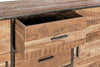 Bizzotto Credenza con 3 cassetti e 2 ante Elmer Naturale