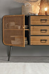 Bizzotto Credenza con 3 cassetti e 2 ante Elton Naturale