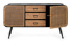 Bizzotto Credenza con 3 cassetti e 2 ante Elton Naturale