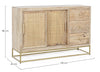 Bizzotto Credenza con 3 cassetti e 2 ante Exor Naturale