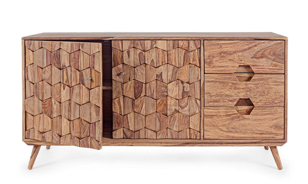 Bizzotto Credenza con 3 cassetti e 2 ante Kant Naturale