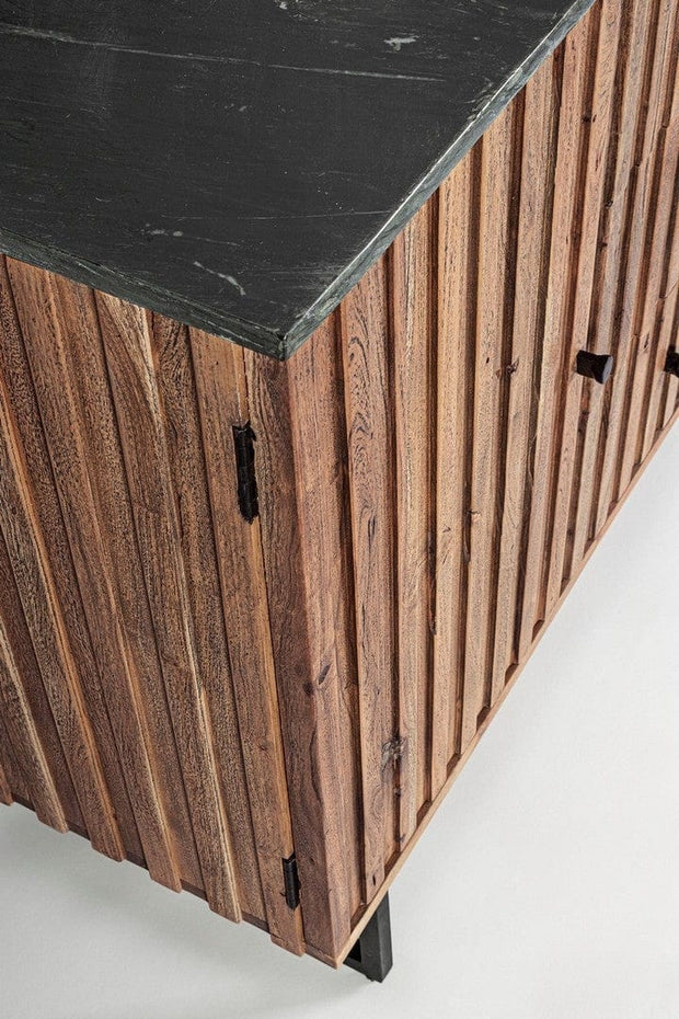 Bizzotto Credenza con 3 cassetti e 2 ante Norfolk Naturale