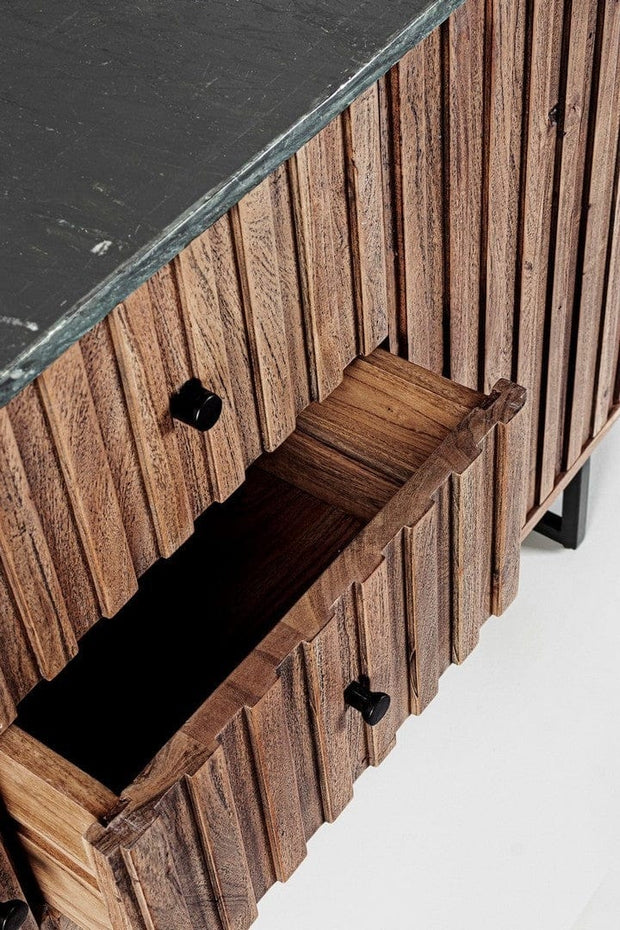 Bizzotto Credenza con 3 cassetti e 2 ante Norfolk Naturale