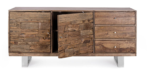 Bizzotto Credenza con 3 cassetti e 2 ante Stanton Naturale
