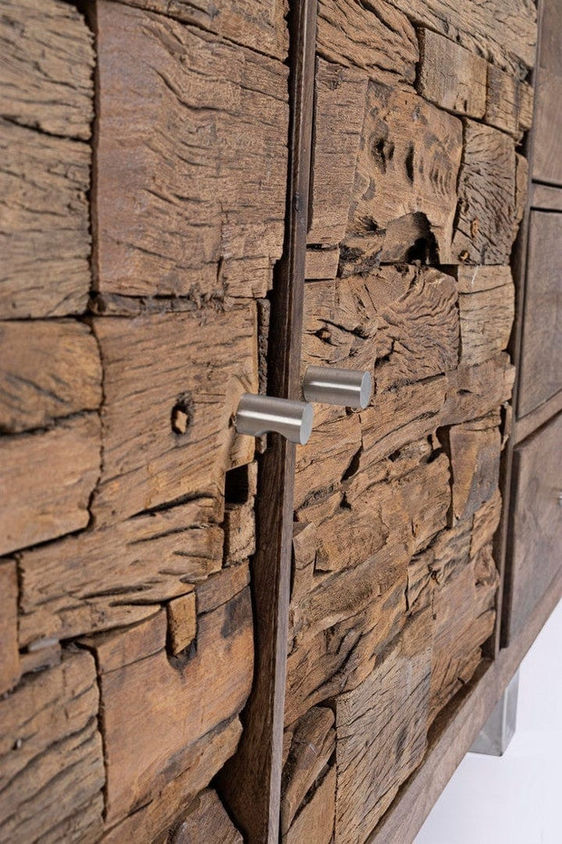 Bizzotto Credenza con 3 cassetti e 2 ante Stanton Naturale