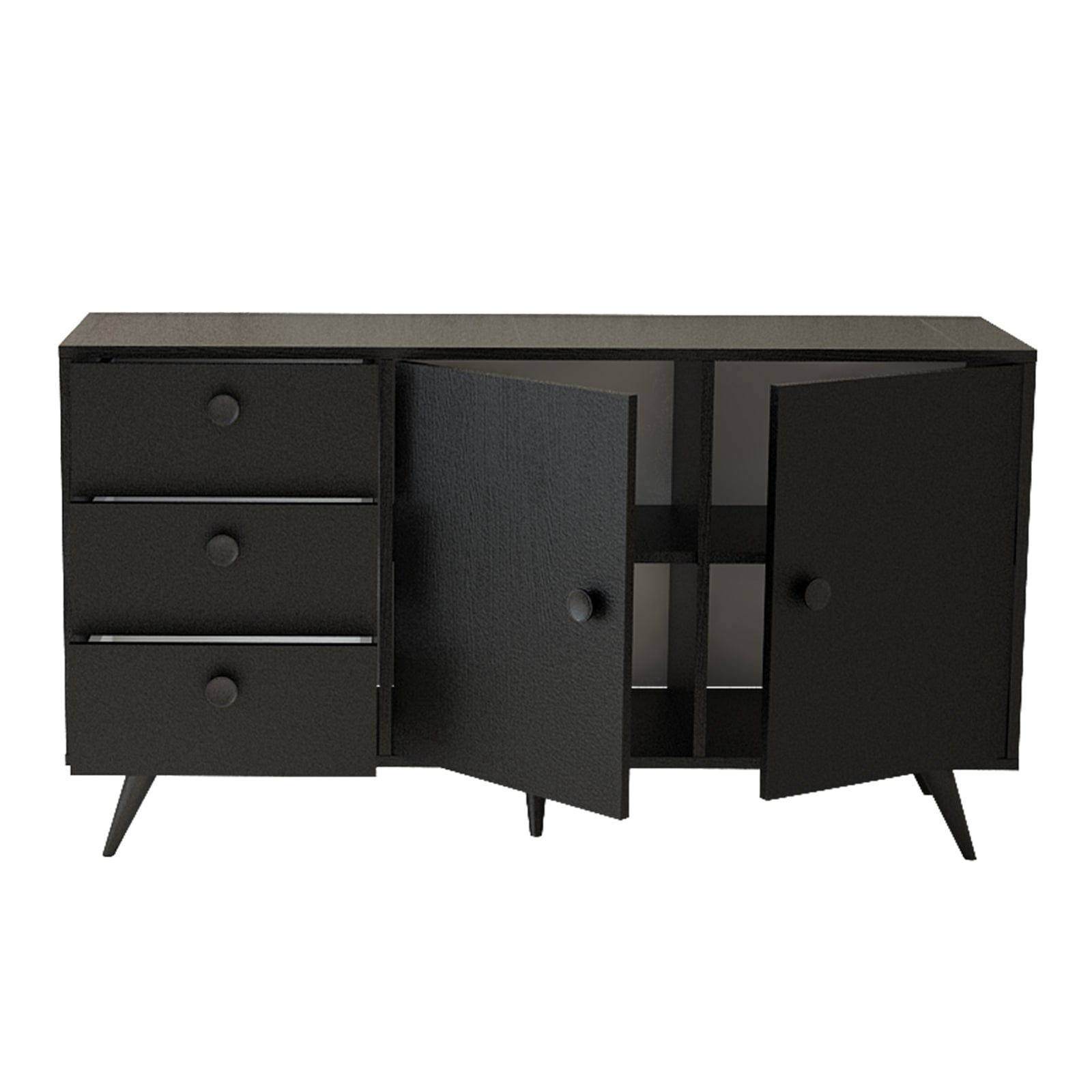 Asir Credenza con 3 cassetti e 2 ante Vilamo VL9-332 Nero