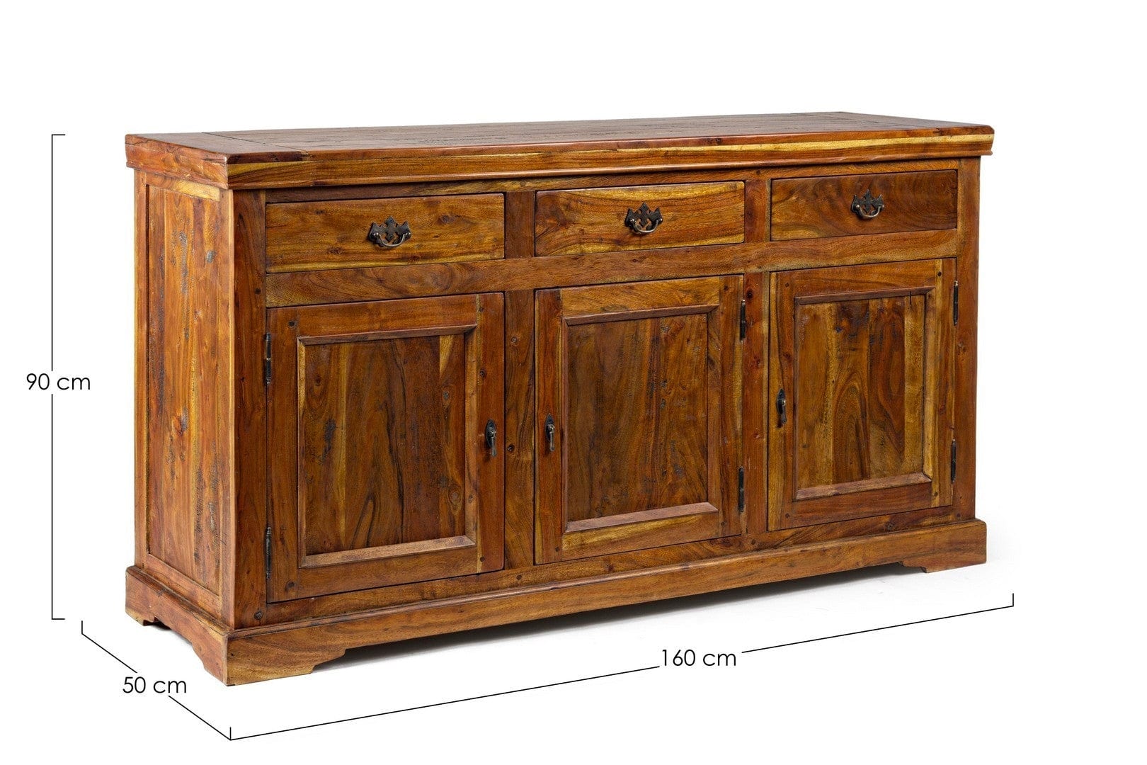 Bizzotto Credenza con 3 cassetti e 3 ante Chateaux Naturale