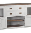 Moycor Credenza con 3 cassetti e 4 ante Everest Bianco