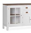 Moycor Credenza con 3 cassetti e 4 ante Everest Bianco