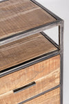 Bizzotto Credenza con 3 cassetti Elmer Naturale