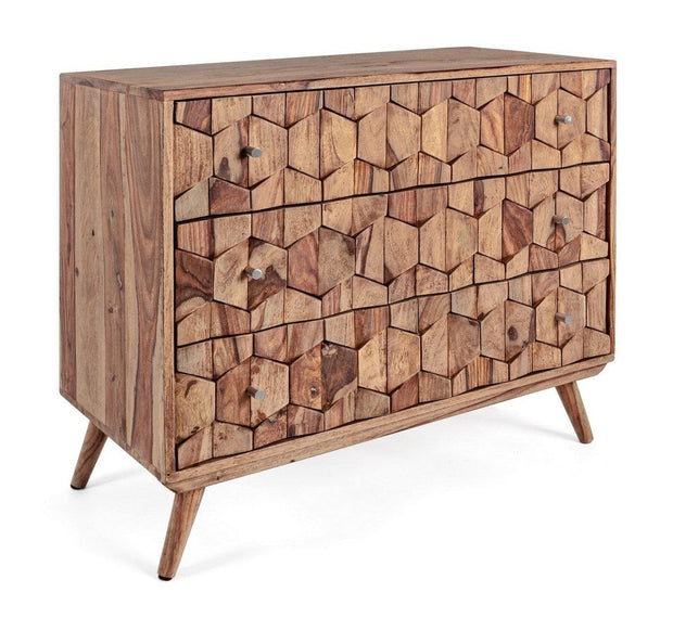 Bizzotto Credenza con 3 cassetti Kant Naturale