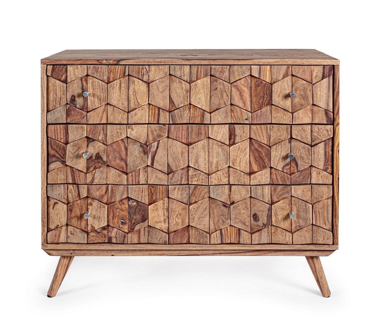 Bizzotto Credenza con 3 cassetti Kant Naturale