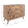 Bizzotto Credenza con 3 cassetti Kant Naturale