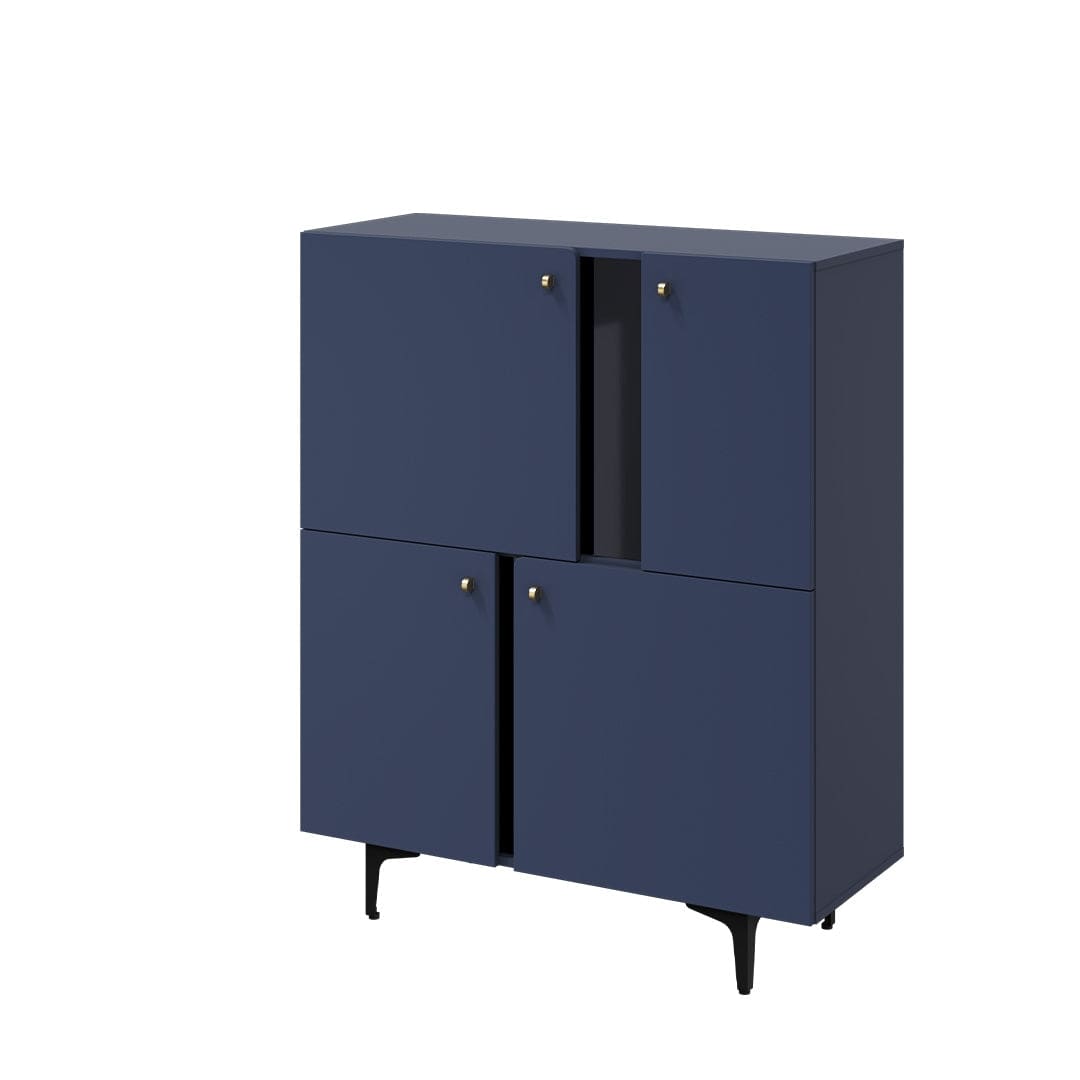 Lenart Credenza con 4 ante Colours CS 01 Blu Opaco