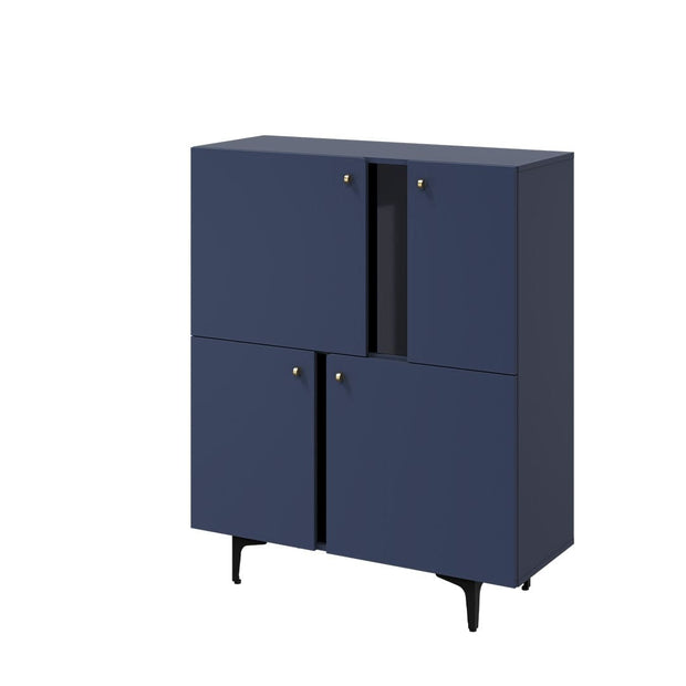 Lenart Credenza con 4 ante Colours CS 01 Blu Opaco