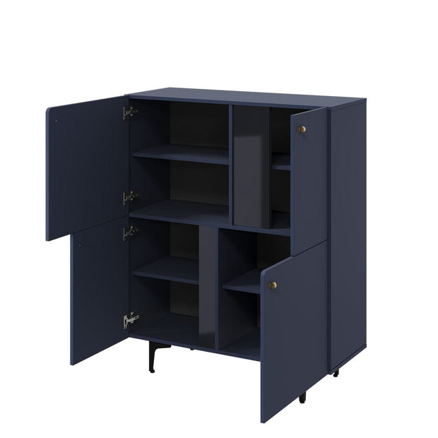 Lenart Credenza con 4 ante Colours CS 01 Blu Opaco