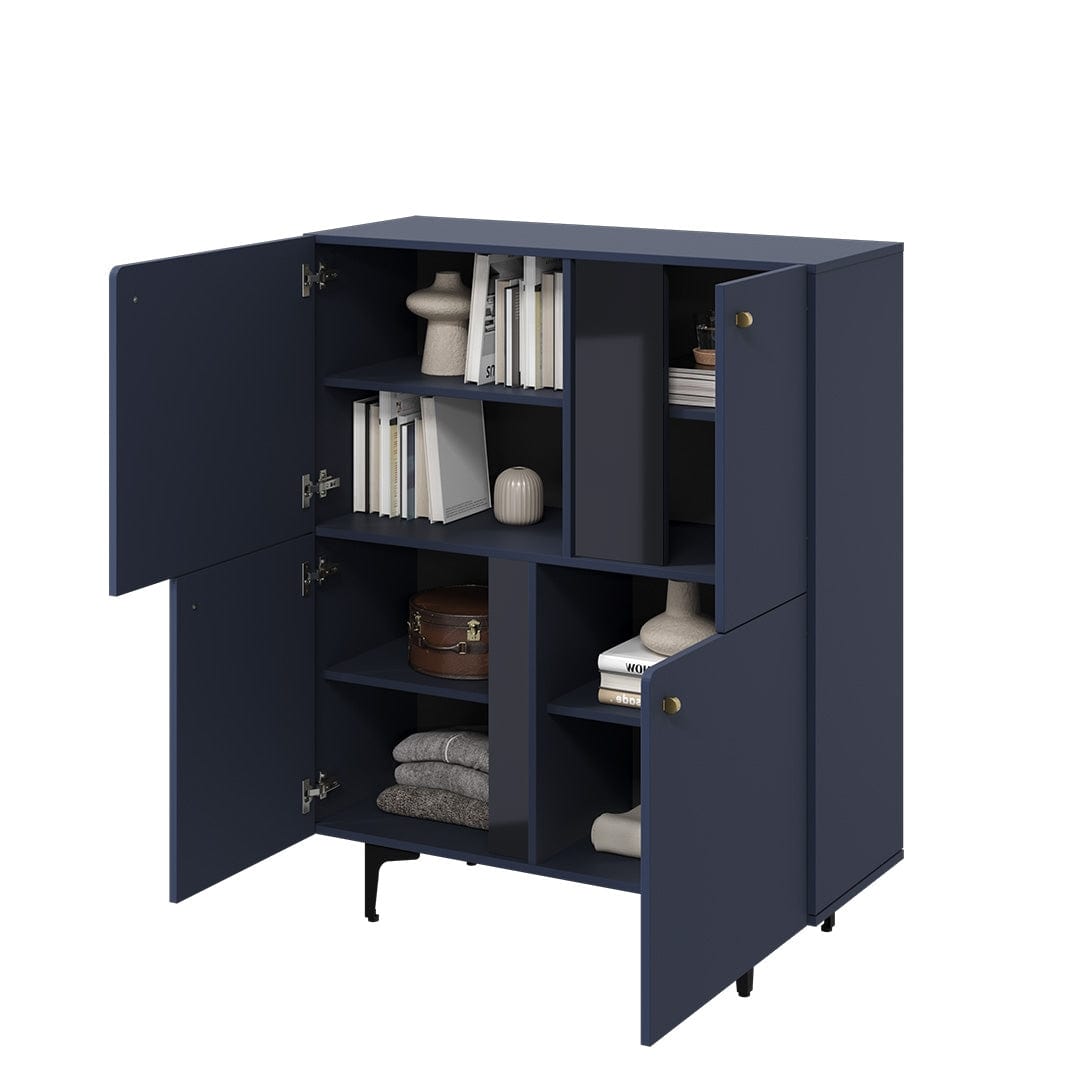 Lenart Credenza con 4 ante Colours CS 01 Blu Opaco