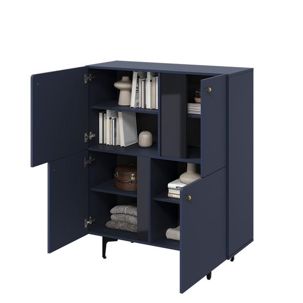 Lenart Credenza con 4 ante Colours CS 01 Blu Opaco