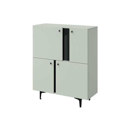Lenart Credenza con 4 ante Colours CS 01 Verde Opaco