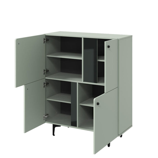 Lenart Credenza con 4 ante Colours CS 01 Verde Opaco
