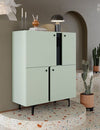 Lenart Credenza con 4 ante Colours CS 01 Verde Opaco