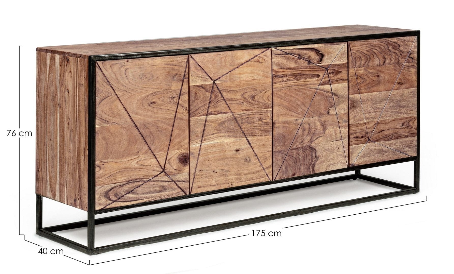 Bizzotto Credenza con 4 ante Egon Naturale