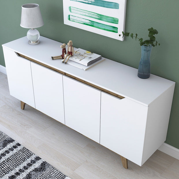 Asir Credenza con 4 ante GD102 - 1874 Bianco