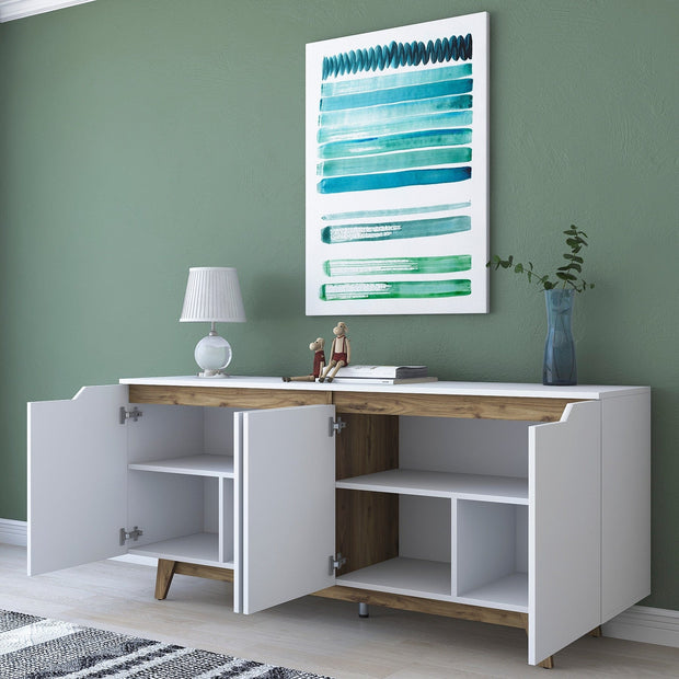Asir Credenza con 4 ante GD102 - 1874 Bianco