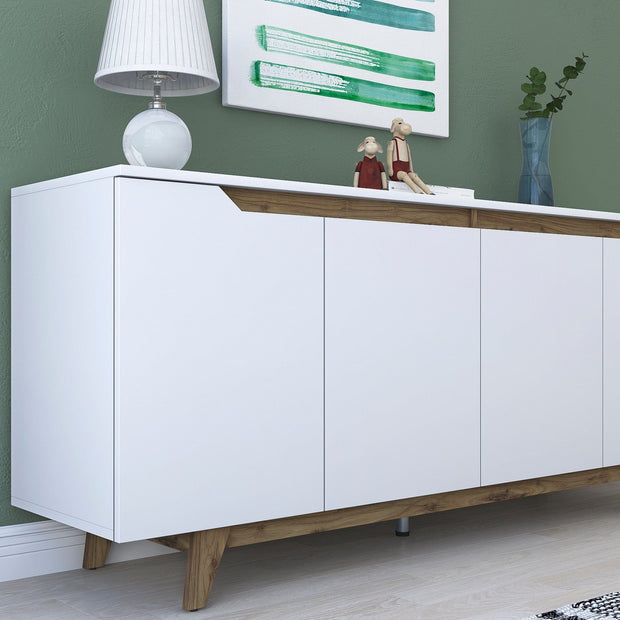 Asir Credenza con 4 ante GD102 - 1874 Bianco