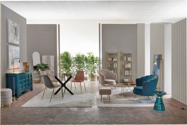 Bizzotto Credenza con 4 ante Jinan Blu