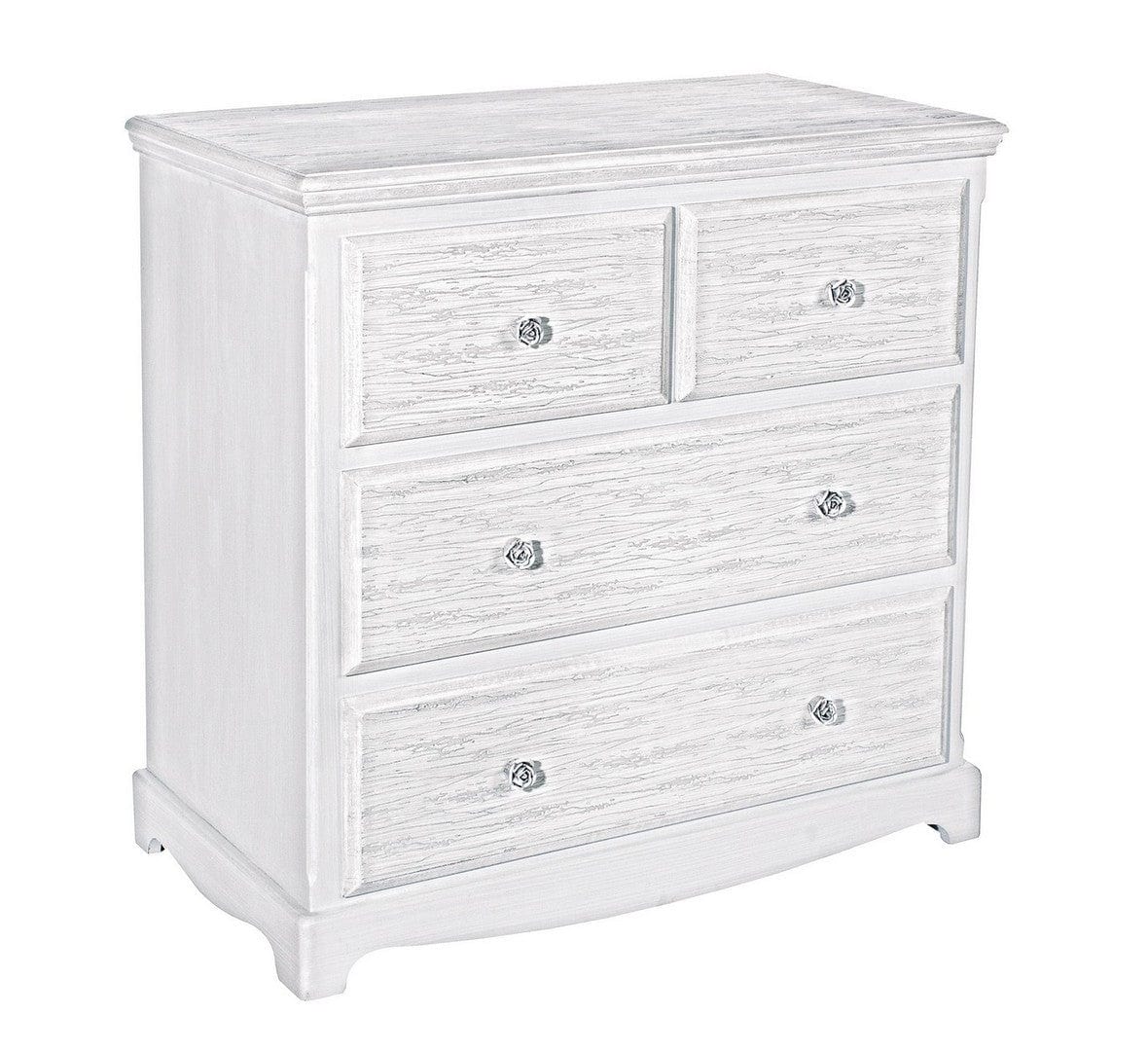 Bizzotto Credenza con 4 cassetti Blanc Bianco