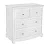 Bizzotto Credenza con 4 cassetti Blanc Bianco