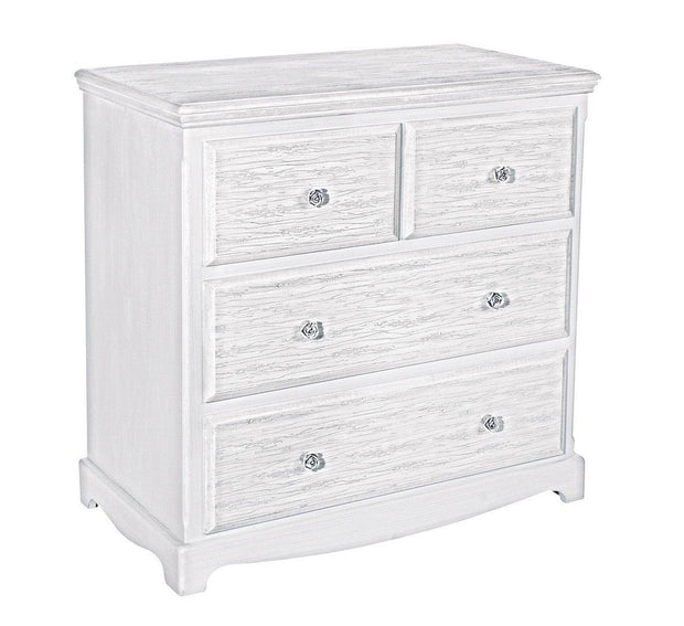 Bizzotto Credenza con 4 cassetti Blanc Bianco