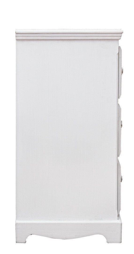 Bizzotto Credenza con 4 cassetti Blanc Bianco