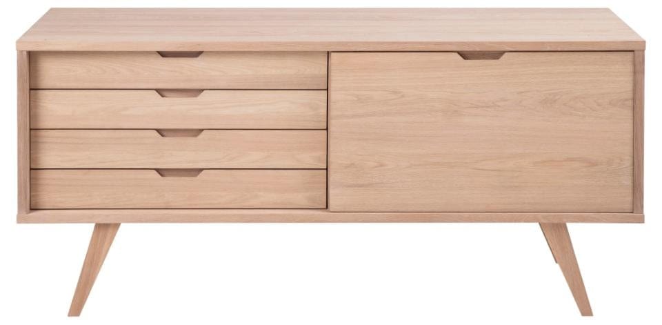 Actona Credenza con 4 cassetti e 1 anta A-Line Quercia