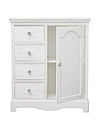 Bizzotto Credenza con 4 cassetti e 1 anta Blanc Bianco