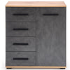Halmar Credenza con 4 cassetti e 1 anta Liamis KM-2 Grigio