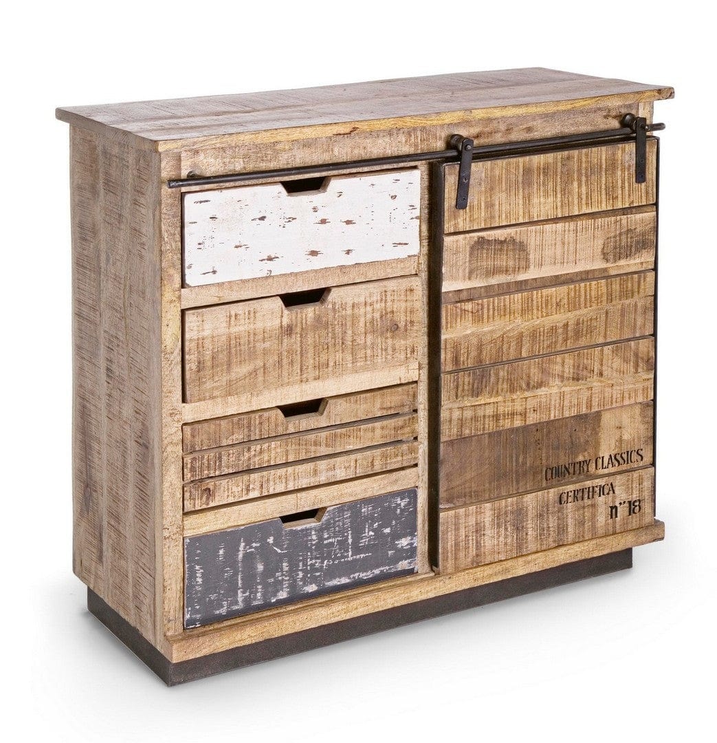 Bizzotto Credenza con 4 cassetti e 1 anta Tudor Naturale