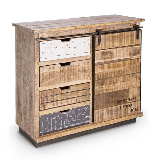 Bizzotto Credenza con 4 cassetti e 1 anta Tudor Naturale