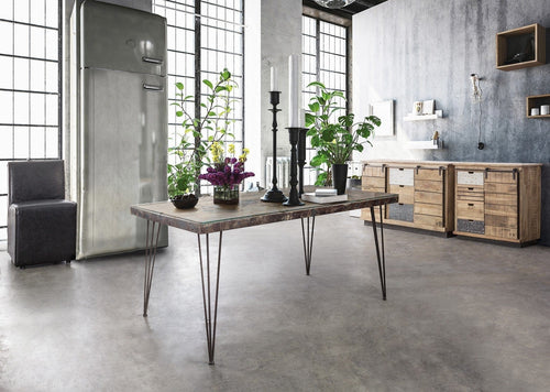 Bizzotto Credenza con 4 cassetti e 1 anta Tudor Naturale
