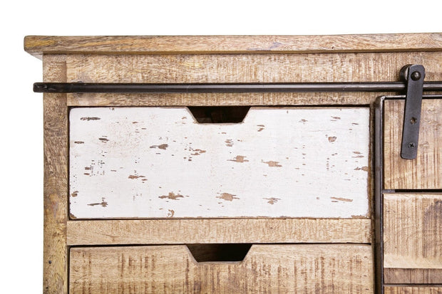 Bizzotto Credenza con 4 cassetti e 1 anta Tudor Naturale
