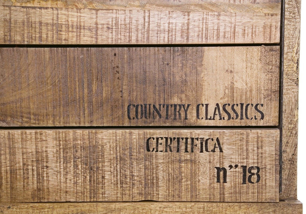Bizzotto Credenza con 4 cassetti e 1 anta Tudor Naturale