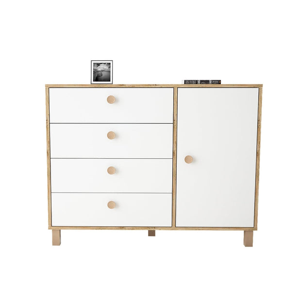 Asir Credenza con 4 cassetti e 1 anta Vilamo VL81-217 Bianco