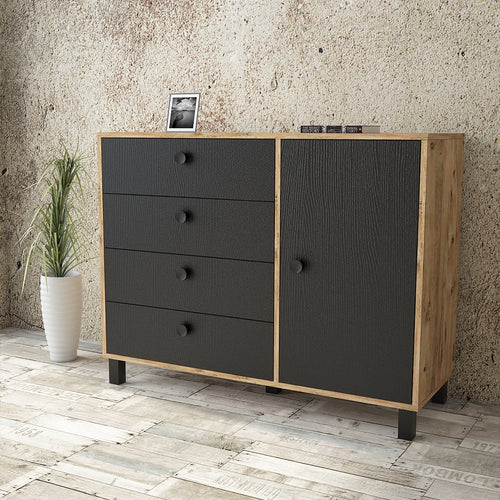 Asir Credenza con 4 cassetti e 1 anta Vilamo VL81-238 Naturale