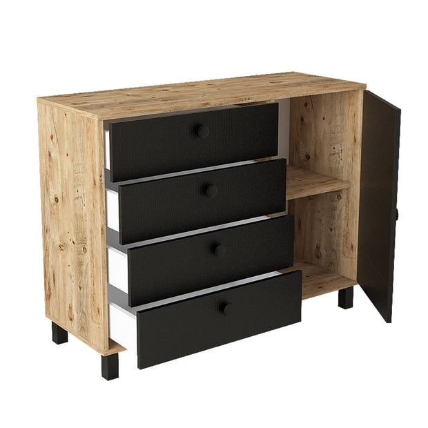 Asir Credenza con 4 cassetti e 1 anta Vilamo VL81-238 Naturale