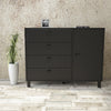 Asir Credenza con 4 cassetti e 1 anta Vilamo VL81-338 Nero