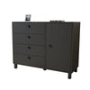 Asir Credenza con 4 cassetti e 1 anta Vilamo VL81-338 Nero