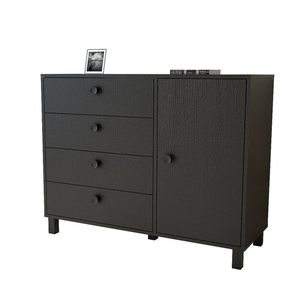 Asir Credenza con 4 cassetti e 1 anta Vilamo VL81-338 Nero