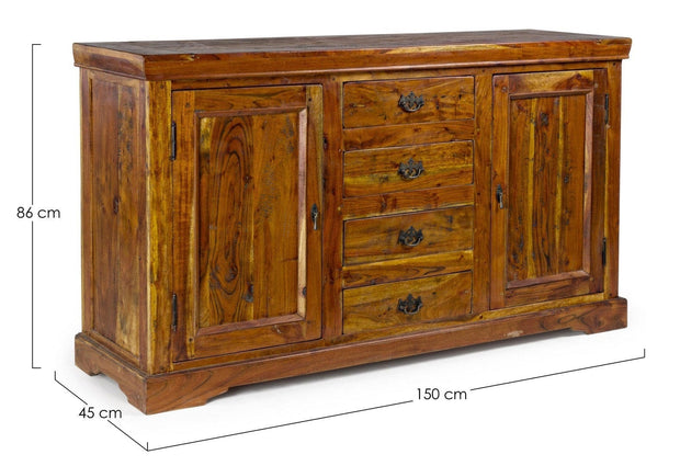 Bizzotto Credenza con 4 cassetti e 2 ante Chateaux Naturale