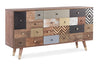Bizzotto Credenza con 4 cassetti e 2 ante Dhaval Multicolore